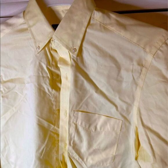Club Room Men’s Yellow Button Down Shirt - Picture 3 of 3